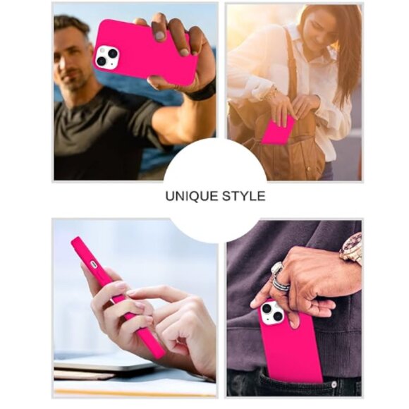 BENTOBEN Compatible with iPhone 14 Case, Soft Silicone Gel Rubber Bumper